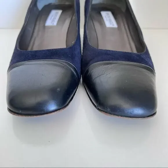 Bruno Magli Classic Navy Heels - Picture 8 of 13